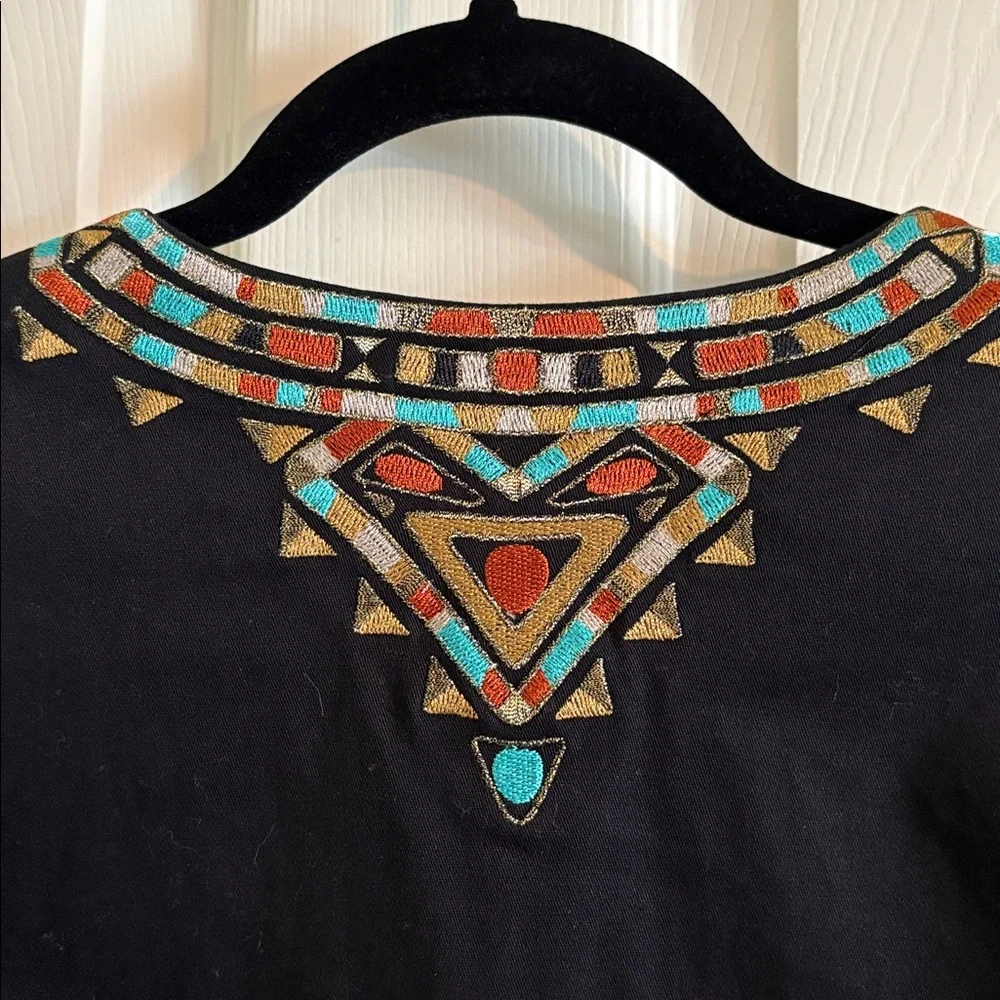 Bob Mackie Shirt black NWOT size L - Picture 6 of 7